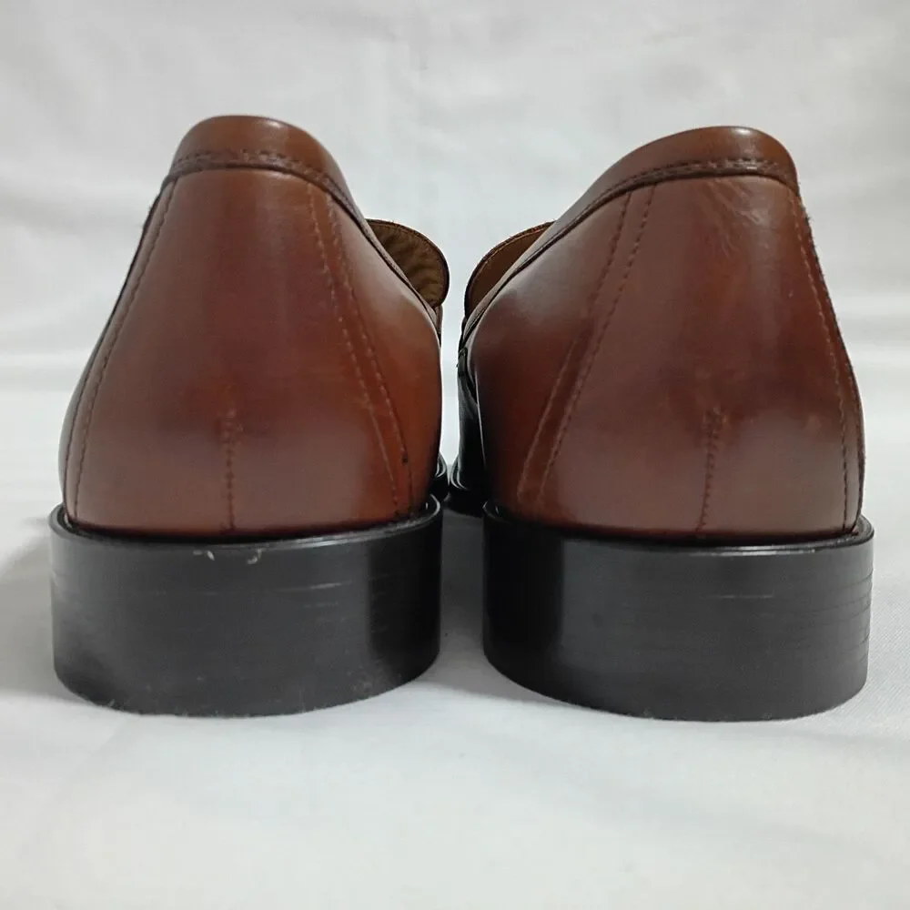NEW Cole Haan Grand C33224 Penny Loafer Brown Leather Dress Shoes Mens US 12